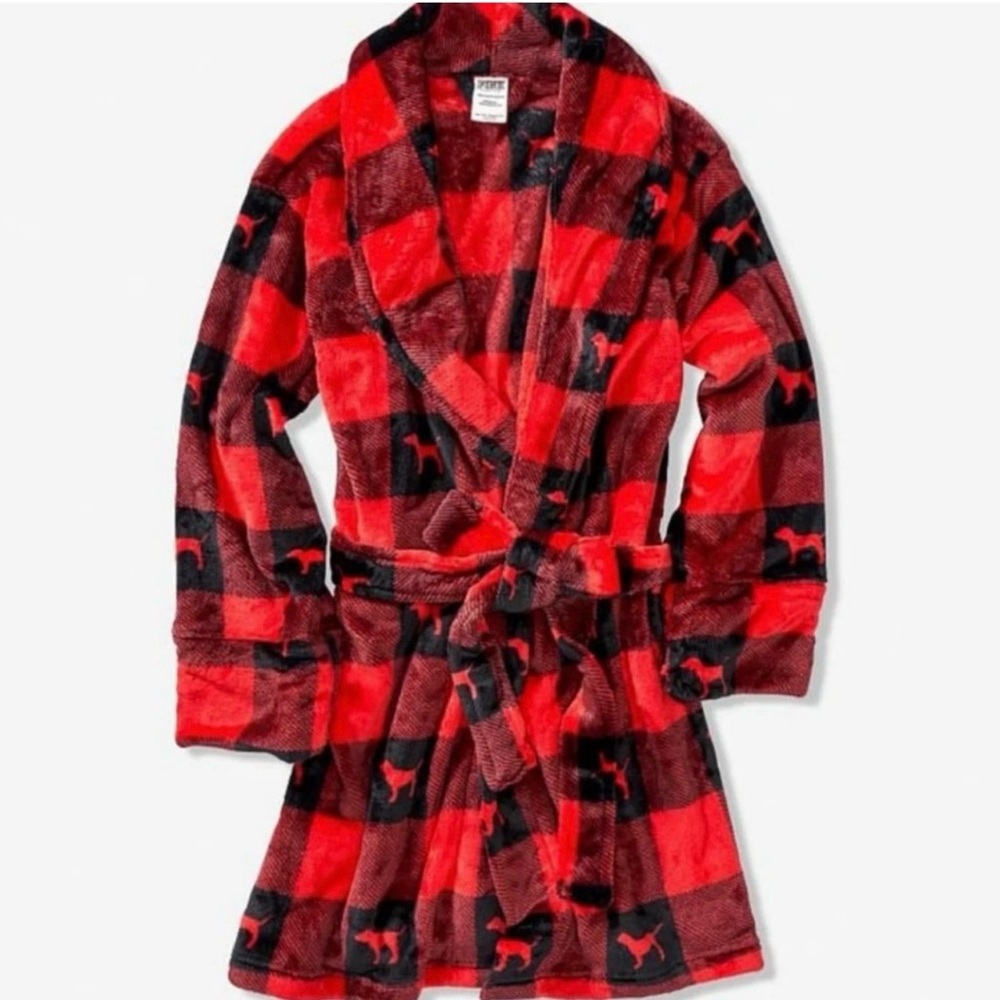 Cozy Plaid Dog Robe